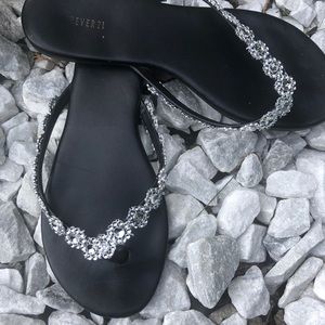 🔴Forever 21 bedazzled sandals